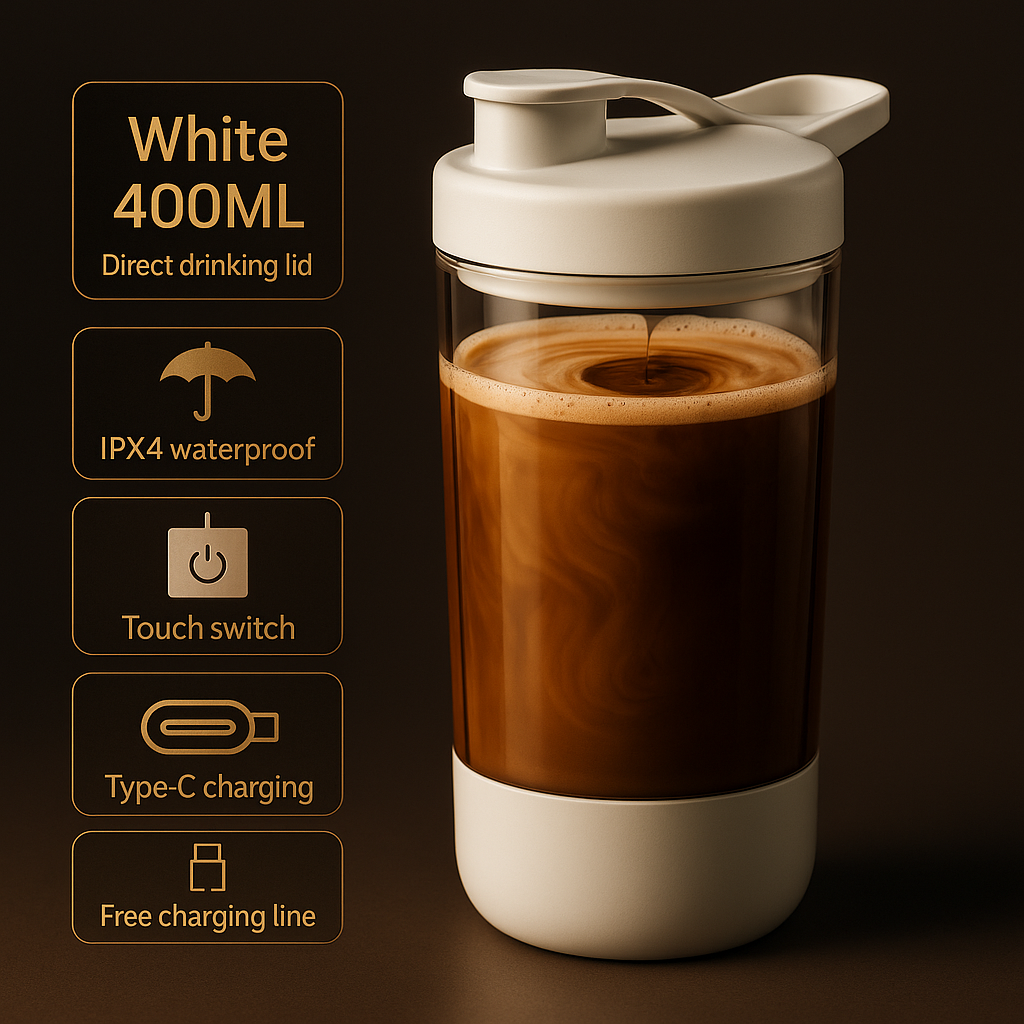 New In Self-Stirring Shaker Cup Usb Rechargeable Shaker for Protein Shakes Meal Replacement Shakes Portable Sport Mixing Cups